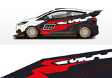 Colorful Stitching Full Body Racing RV Graphic Decals Vinyl Wrap Camo Custom Size Color Changing DIY Car Full Wrap 300*60cm