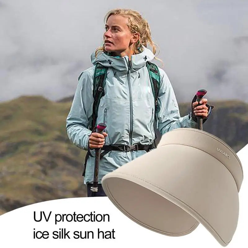 Wraparound SPF50 Ice Silk Sunscreen Hat Women's Sun