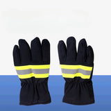 Fireproof Safety Gloves Black Reflective Belt Fire Gloves