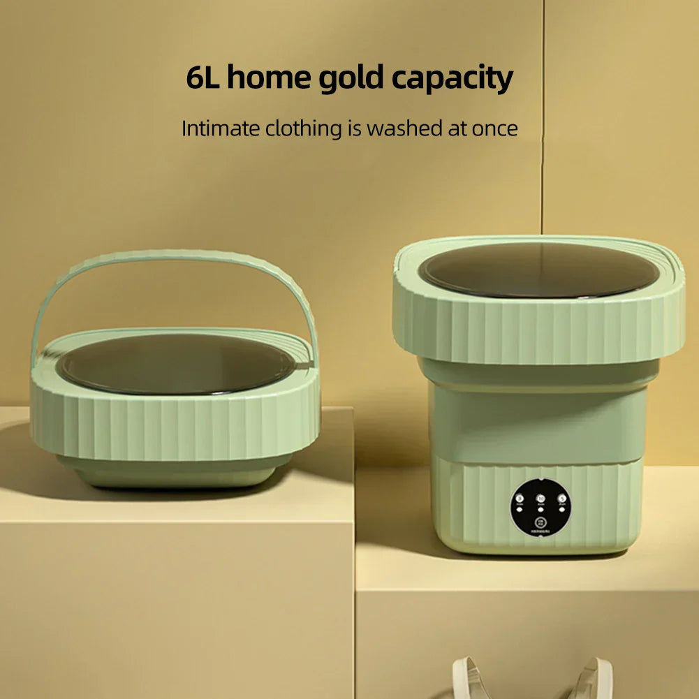 6L Portable Foldable Washing Machine Mini Underwear Sock
