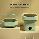 6L Portable Foldable Washing Machine Mini Underwear Sock