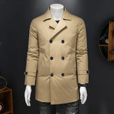 2022 winter long trench coat men jacket mens