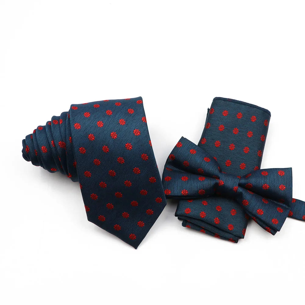 Classic Men's Tie Threepiece Set Polyester Fashion Formal