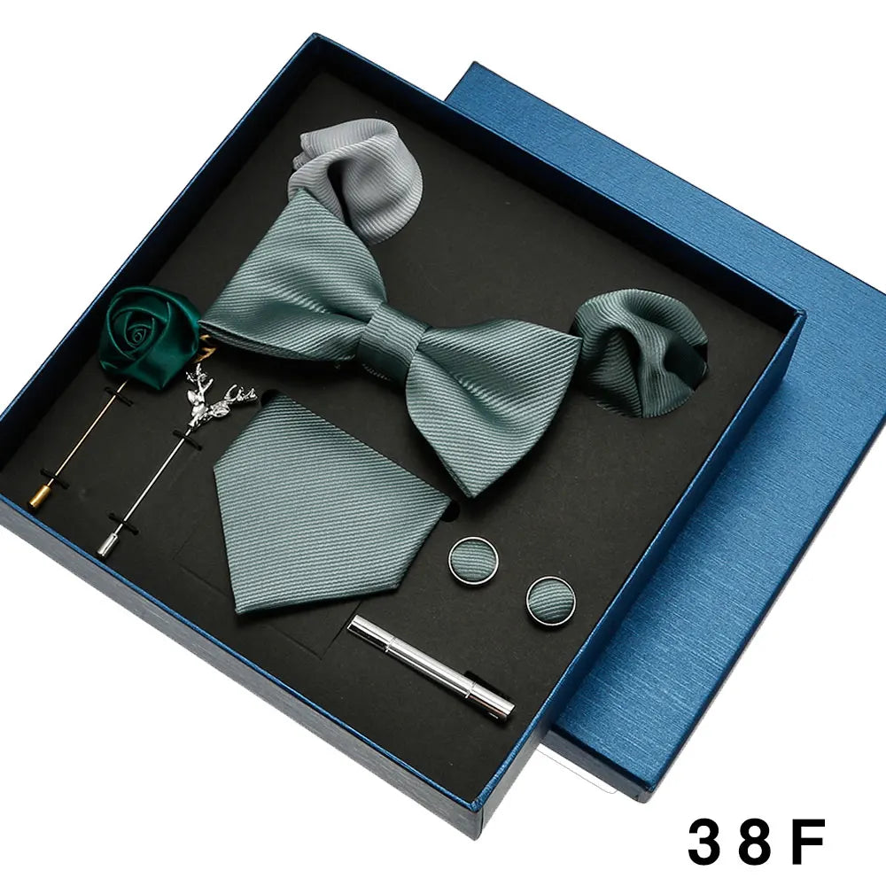 8pcs Luxury Mens Ties Set In Gift Box