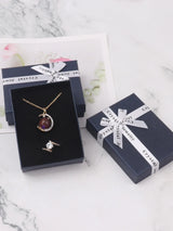 12pcs Cardboard Jewelry Set Bow Gift Box Ring