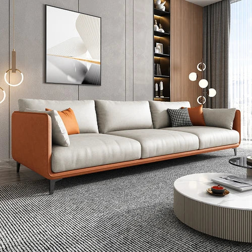 Theater Cream Living Room Sofas Nordic Upholstered Modern