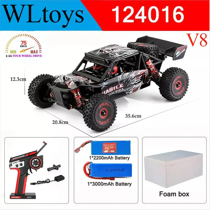 Wltoys New 124017-V8 1/12 2.4G Racing RC Cars