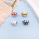 10PCS 4 Colors Rhinestone Insert Big Hole Crown