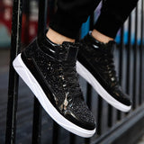2020 Fashion Men High Top Sneakers Male Ankle