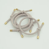 30PCS 5mm Twilled Cords Knotted Elastic Hair Bands