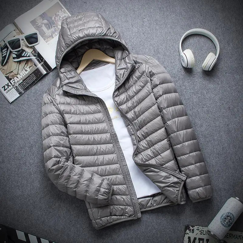 Winter Ultra Lightweight Down Jacket Men's Fashion Short