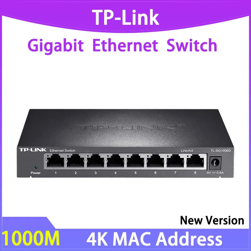 TP-Link TL-SG1008D Network Switch 8-port Gigabit Splitter 1GE