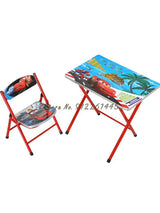 Kindergarten pupils children foldable learning tables and chairs