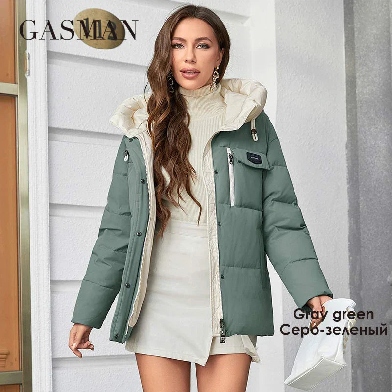 GASMAN Women's Parka 2023 New Fashion Women's Stand