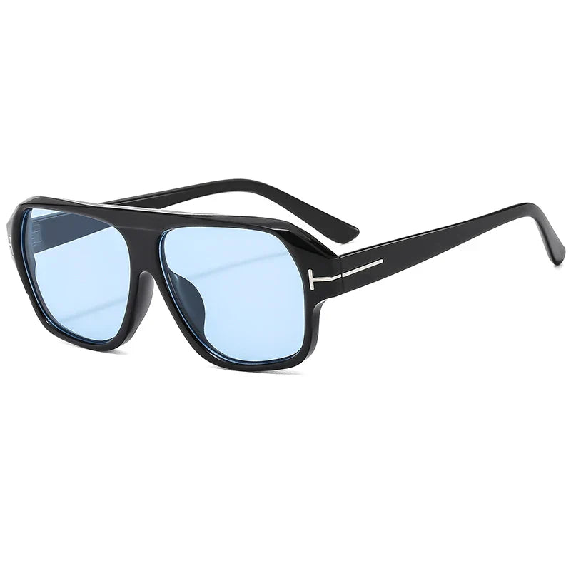 Trend Oversized Square Pilot Sunglasses Women 2024 Gradient