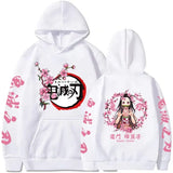Popular Anime Print Hoodies Demon Slayer Blade Warm
