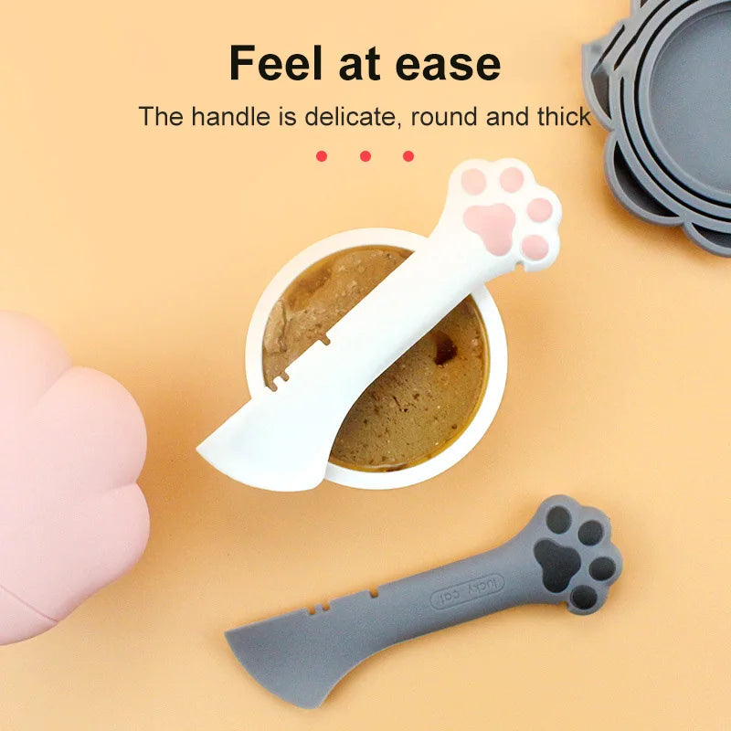 Multifunction Pet Canned Spoon Jar Opener Puppy Feeding