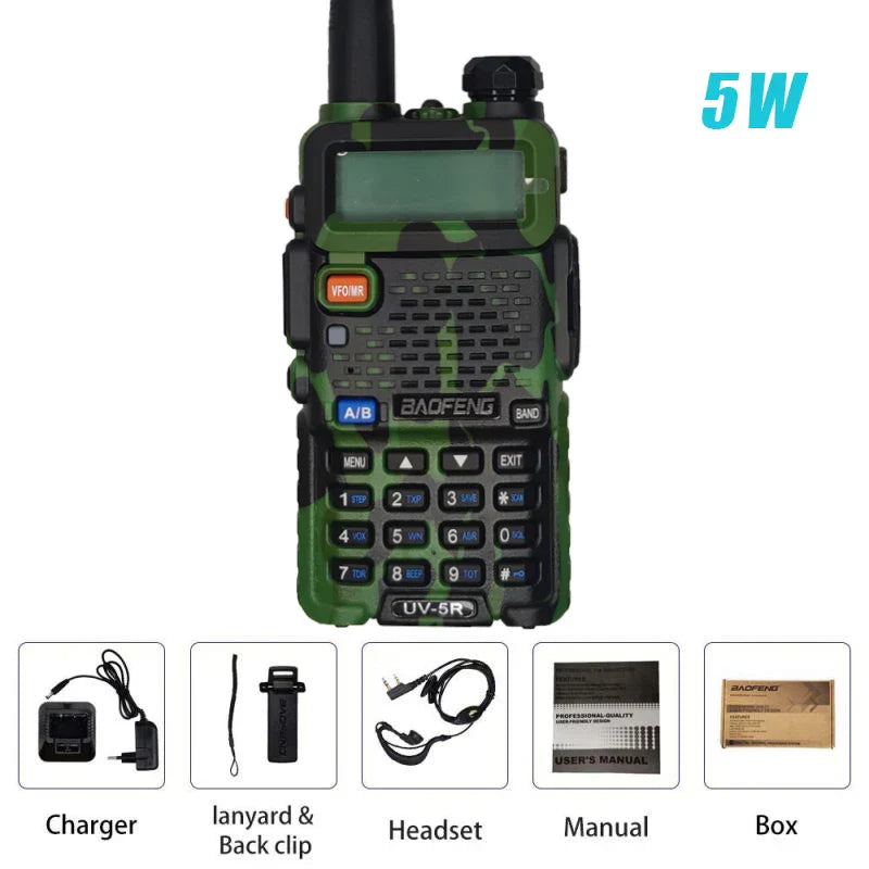 BAOFENG Original UV-5R Camouflage Walkie Talkie BF-UV5R Portable