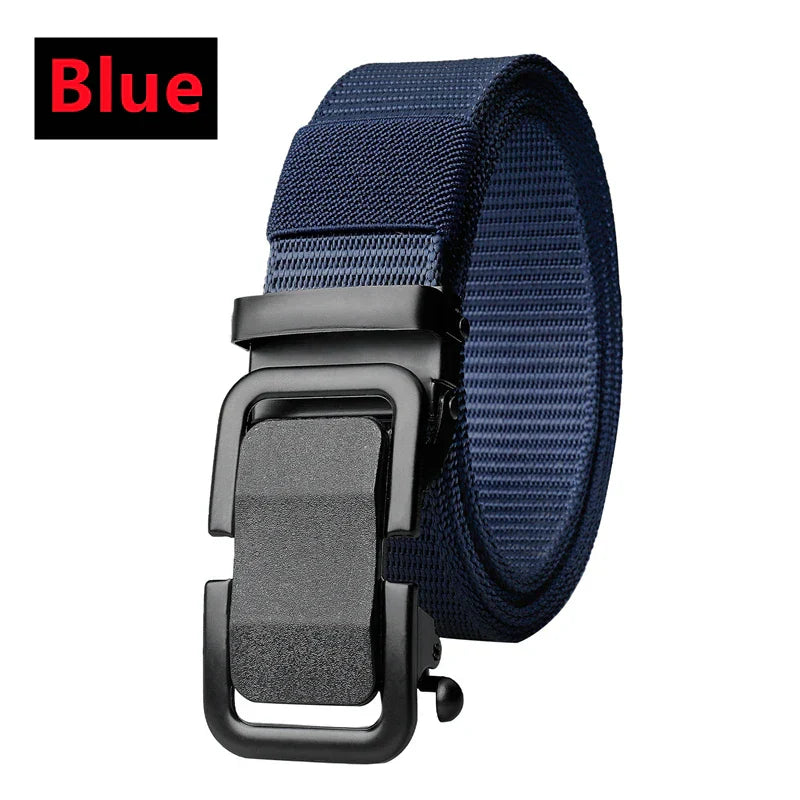 New Nylon Automatic Buckle Men Belt Outdoor Tooling