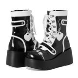 Metal Style Rock Women's Shoes Autumn New Thicksoled
