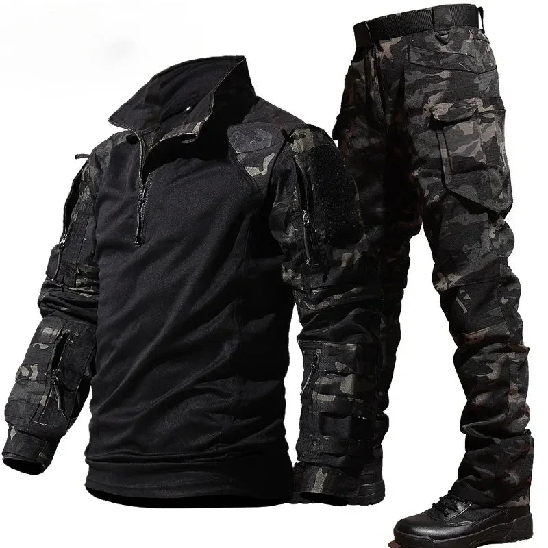 Men's Military Tactical Suit Outdoor Durable Breathable T-shirt