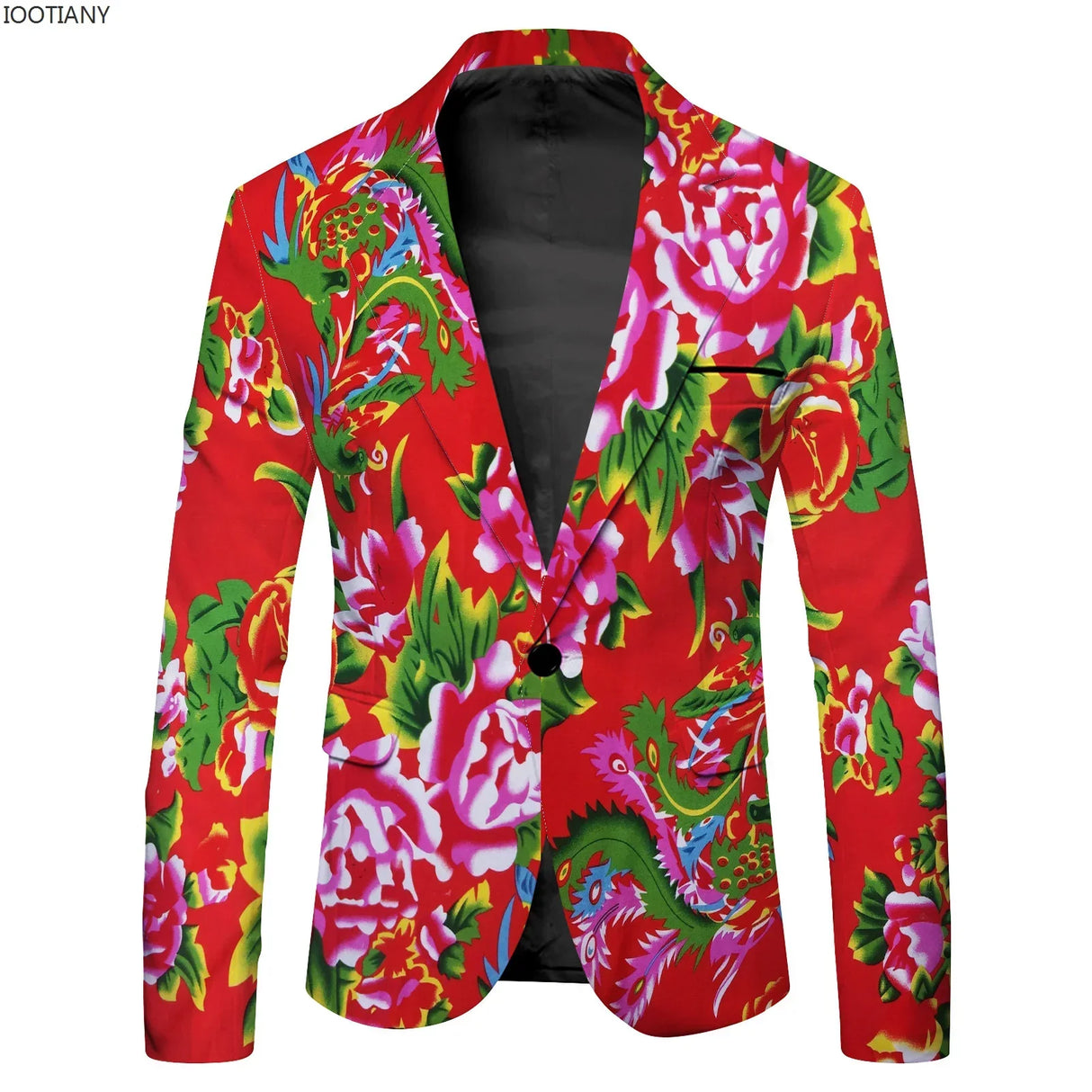 IOOTIANY New Fancy Blazer Men 3D Digital Print