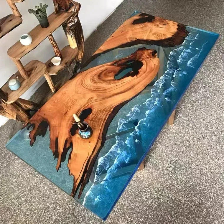 New Irregular Luxury Modern Blue River Lake Sea
