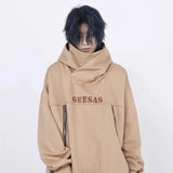 Japanese Streetwear Letter Embroidered Ninja Hoodies For Men