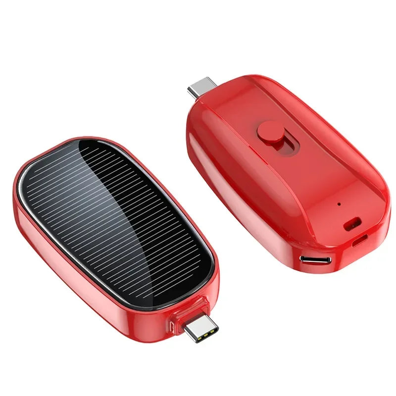 1200mah Mini Power Bank Solar Portable Slim Powerbank