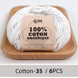 QJH 100% Cotton Yarn, Cotton Baby Sport Weight