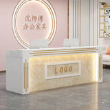 Modern Cash Register Clothing Store Counter Reception Desks