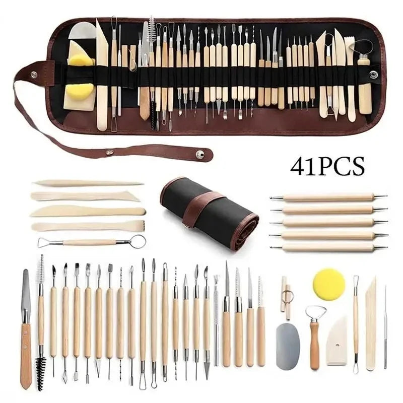 Pottery Clay Sculpting Tools Kit 8-61 Pcs/Set, Ceramic