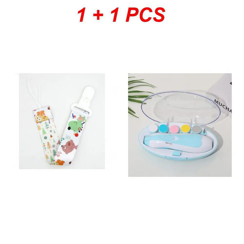1/2PCS 6-piece Electric Nail Polisher Baby Blue Powder