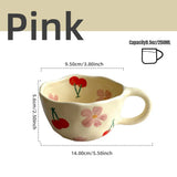 Ceramic Mugs Coffee Cups Hand Pinched Irregular Flower