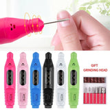 HALAIMAN USB Nail Drill Manicure Set Electric Nail