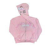 INS Y2K zip up hoodie kawaii Harajuku printing