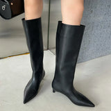 New Brown High Modern Boots For Women Female