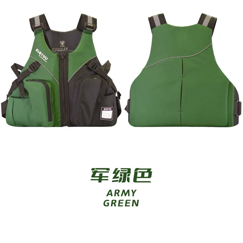 Neoprene Fishing Life Jacket For Adult Survival Swimsuit