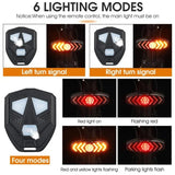 Bike Rear Lamp Smart Cycle Wireless Remote Turn
