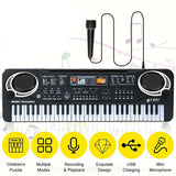 61 Keys Kids Electronic Keyboard Piano With Microphone