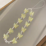 Koeran Colorful Transparent Butterfly Pearl Sweet Moblie Phone