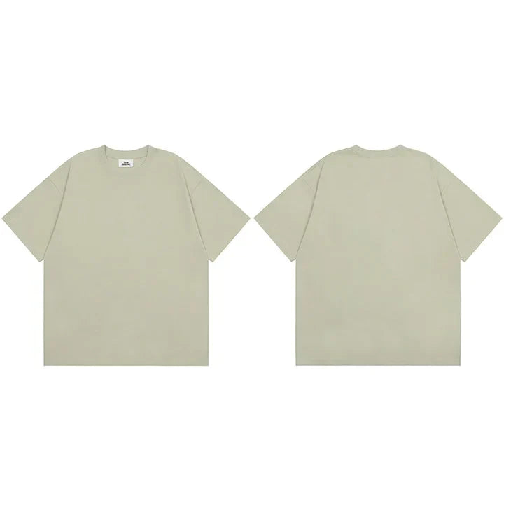 Summer 2024 Men Plain T-Shirt Streetwear 100 Cotton