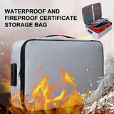 Fireproof Document Password Bag Travel Waterproof File Money