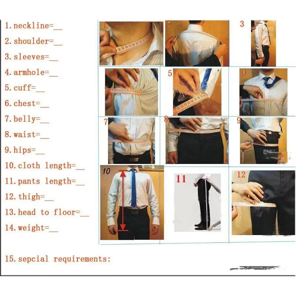 Fashion Peak Lapel Double Breasted Suits for Men