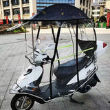 Electric vehicle canopy tricycle fully enclosed windshield rain