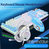 Gaming Keyboard Mouse Headphone Set Wired Backlight Game