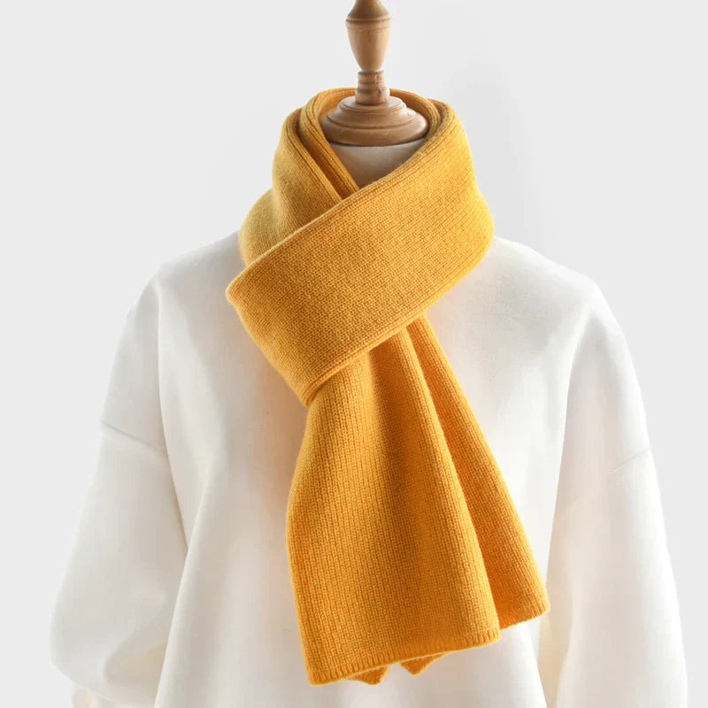 luxury cashmere knitted scarves solid color women or