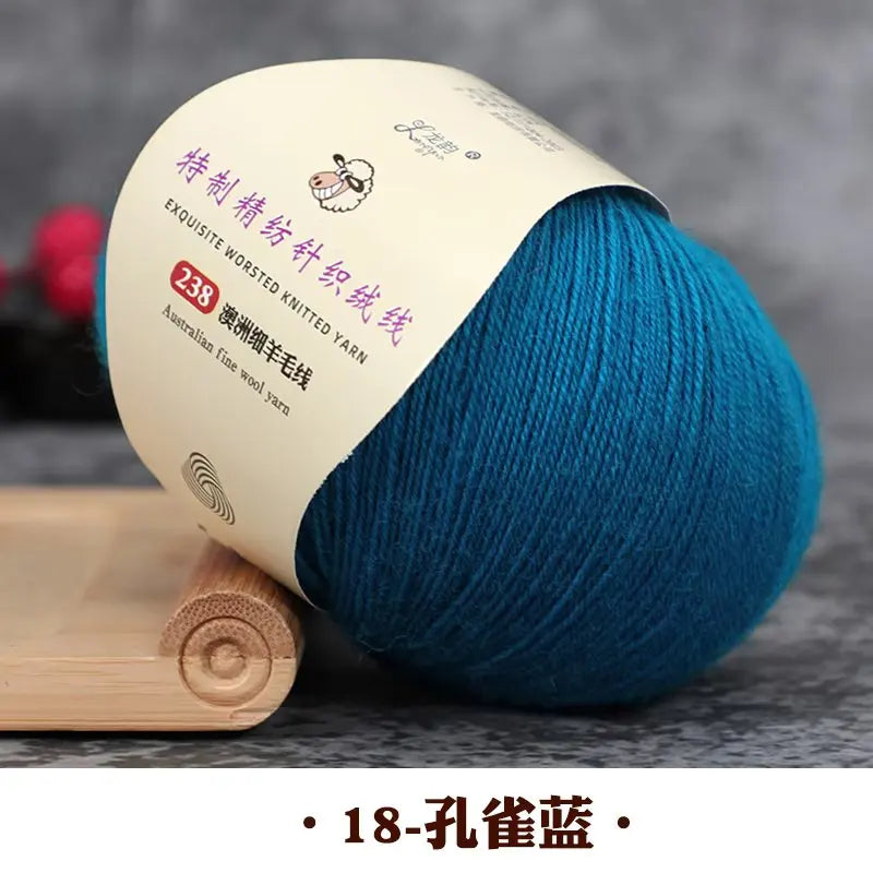 50g 100% Merino Wool Yarn Thin Yarn Soft