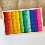 Acrylic Cubes Rainbow Gem Blocks Transparent Stacking Toys