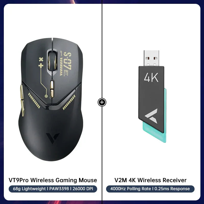 Rapoo VT9PRO Wireless Gaming Mouse Esports Grade 68g